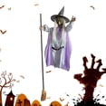 thumbnail image 3 of Bruja Voladora Animatrónica Halloween en Escoba 180 Cm (B), 3 of 9