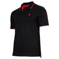 thumbnail image 2 of U.S. POLO ASSN. Polo de hombre con detalles en contraste - piqué, logotipo, algodón elástico Negro L (Large), 2 of 3