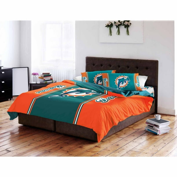 Nfl Miami Dolphins Twin Full, Miami Dolphins Duvet Cover Set