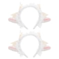 thumbnail image 1 of 2 diademas con orejas de oveja, bonitas diademas de cuerno de oveja, diadema de peluche de oveja, accesorios para el cabello para Halloween, carnaval, fiesta, cosplay, 1 of 8