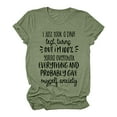 thumbnail image 1 of B91xZ T Shirts Haut à Manches Courtes pour Femme, Vert XL, 1 of 1