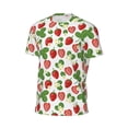 thumbnail image 6 of Wukai Strawberry Print Men's Short-Sleeved Mesh T-Shirt,Quick-Dry Short Sleeve Workout T-Shirt-4X-Large, 6 of 8
