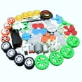 Falleo Clearance 112Pcs DC Motor Kit Electric Mini Motor with Plastic