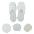 thumbnail image 3 of Unique Bargains 1 Pair Disposable Slippers Foldable Closed Toe Anti-slip Hotel Slippers White, 3 of 5