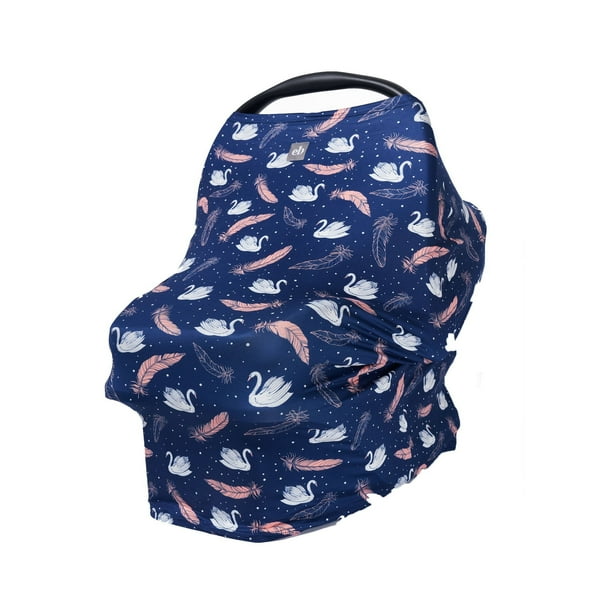 Breathable Nursing Cover Breastfeeding Cover Swan & Feather