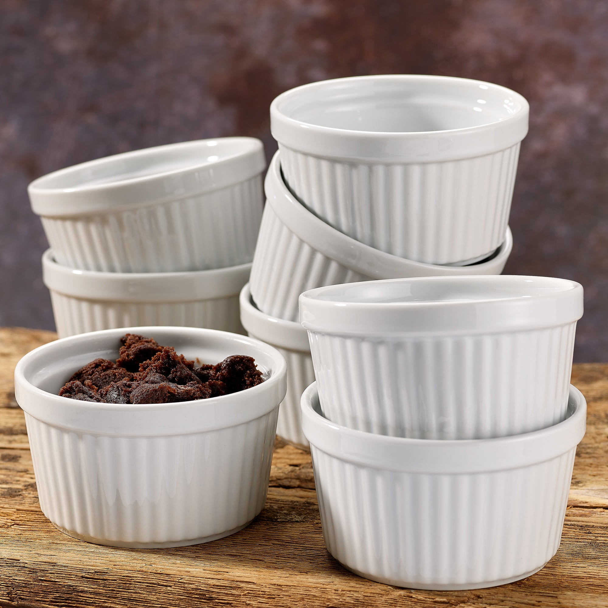 Better Homes & Gardens White Porcelain Ramekin, 0.42 lb (4 pack)