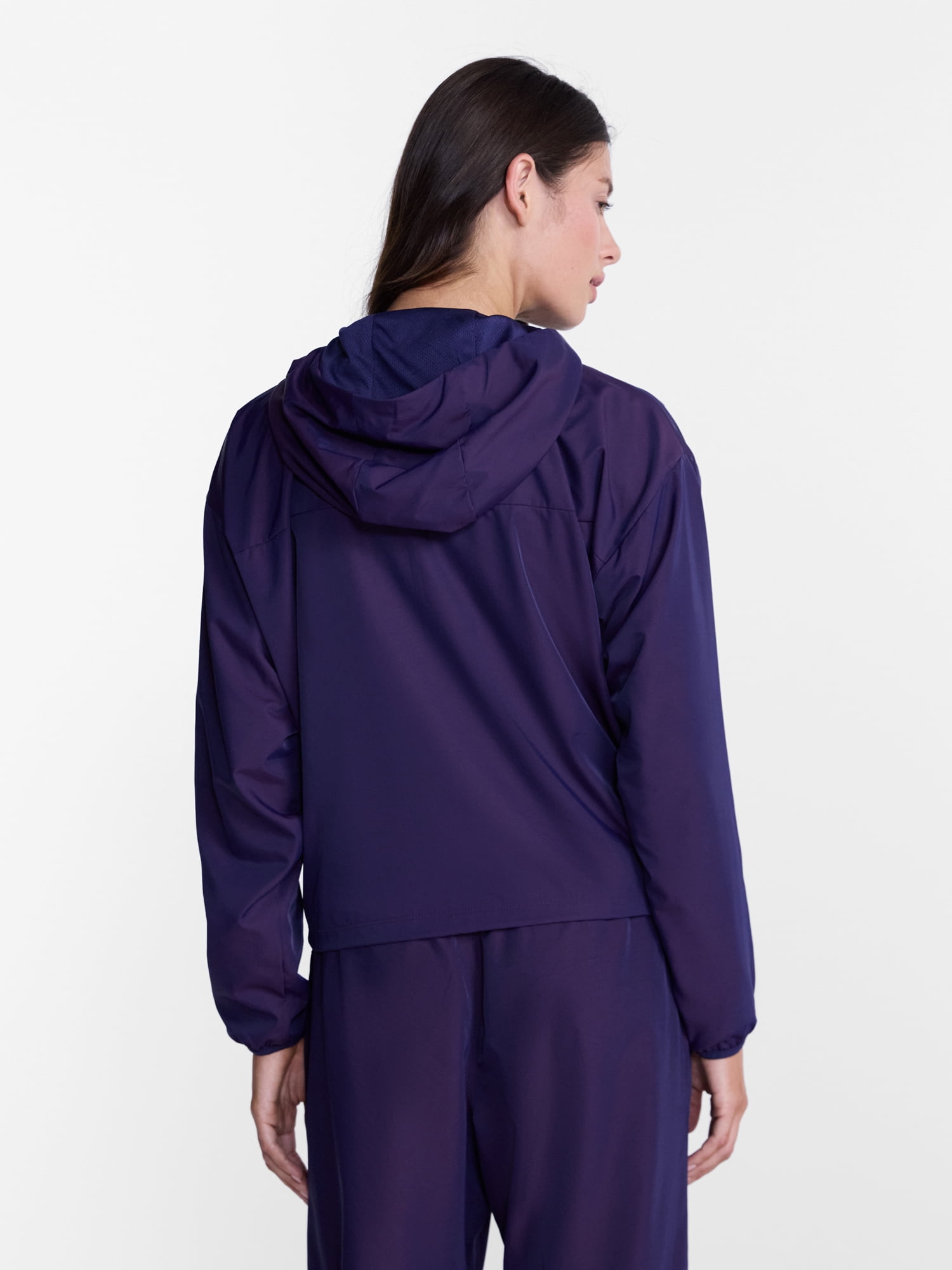 Avia Women's Iridescent Zip Front Jacket with Hood, Sizes XS-XXXL