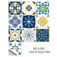 thumbnail image 1 of Azulejos de superficie mate con patrón Retro, 10 Uds., cubiertas de transferencia adhesivas para cocina, baño, mesas, suelo, calcomanías artísticas de pared resistentes Tan Jianjun  unisex, 1 of 2