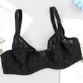 thumbnail image 3 of Birdeem Womans Printing Gathered Together Large Size Daily Bra Underwear No Rims, 3 of 4