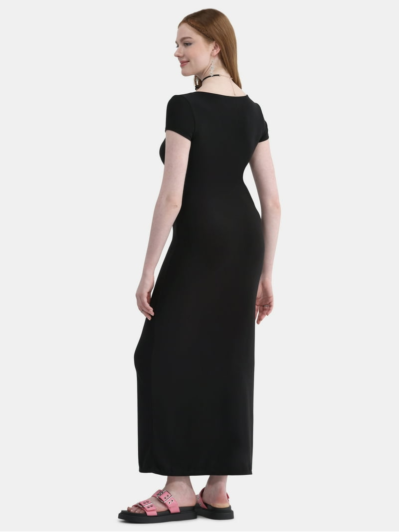 brushed jersey dress Brushed Jersey Spotted Bubble Dress – Jessie Juniper main image 0