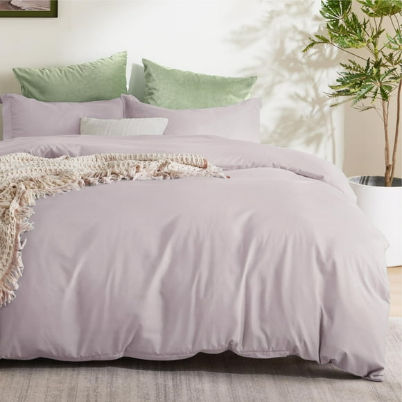 Funda de Edredón Bedsure King Size Suave con Doble Cepillado en Rosa Mocha