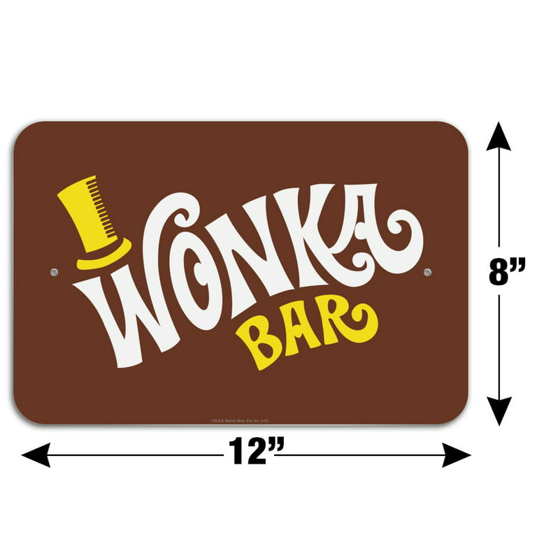 Willy Wonka and the Chocolate Factory Wonka Bar Logo Home Business Office  Sign 