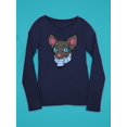 thumbnail image 3 of Sphinx Cat With Scarf Long Sleeve Toddler -Image by Shutterstock,  2 Toddler, 3 of 4