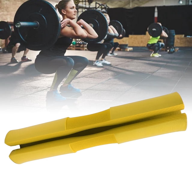 Neck Shoulder Protective Pad, Barbell Squat Pad Matte Appearance High Cushioning Non Slip High Elasticity for Exercises Yellow