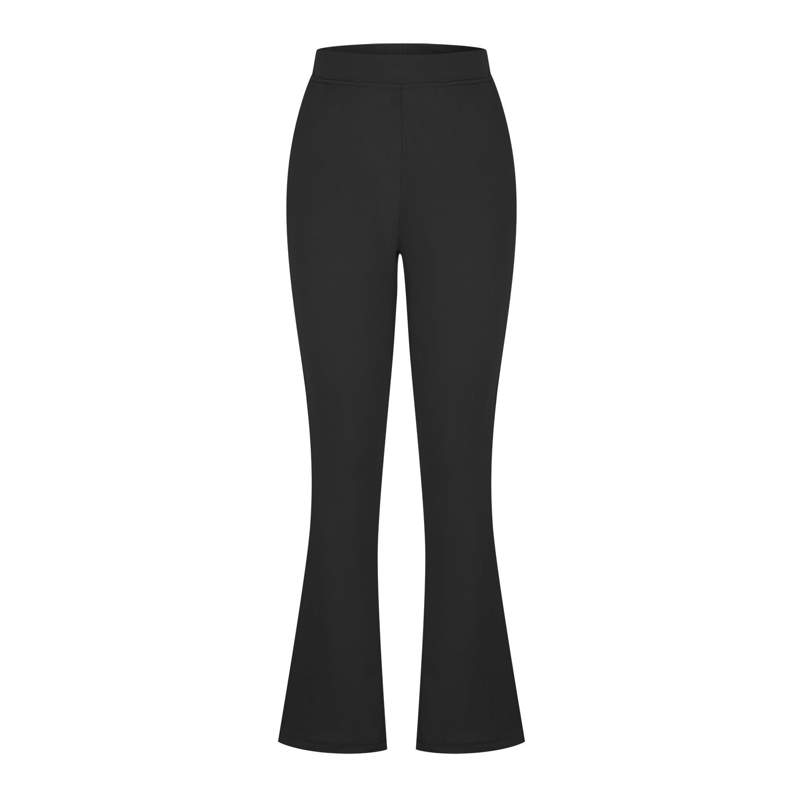 Dressy Split Hem Pants for Women High Wasited Pull On Slim Fit Flare Trousers  Comfy Work Outfits for Office Business(Regular-31 Inseam,Black, XS) at   Women's Clothing store