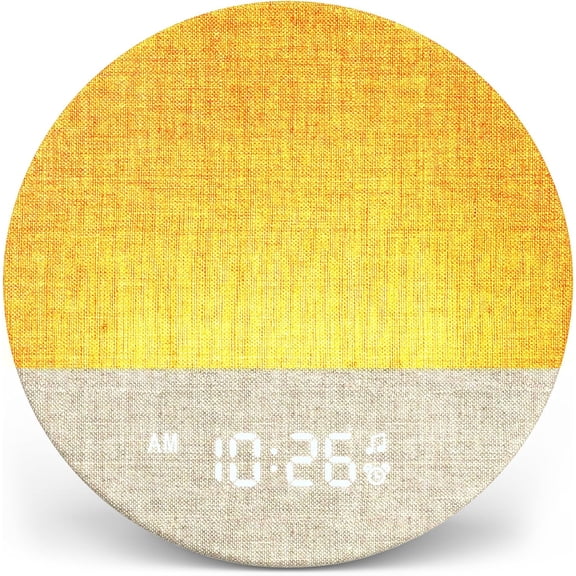 WYSHOP Sunrise Alarm Clock, Natural Wake up Light, White Noise Machine