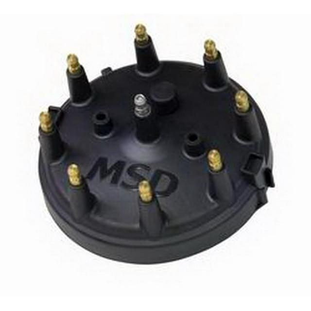 MSD Ignition Capuchon de Distributeur 84083 Cap-A-Dapt; avec Rétenteur de Fil; Clip-Down; Poteaux Style HEI; Noir
