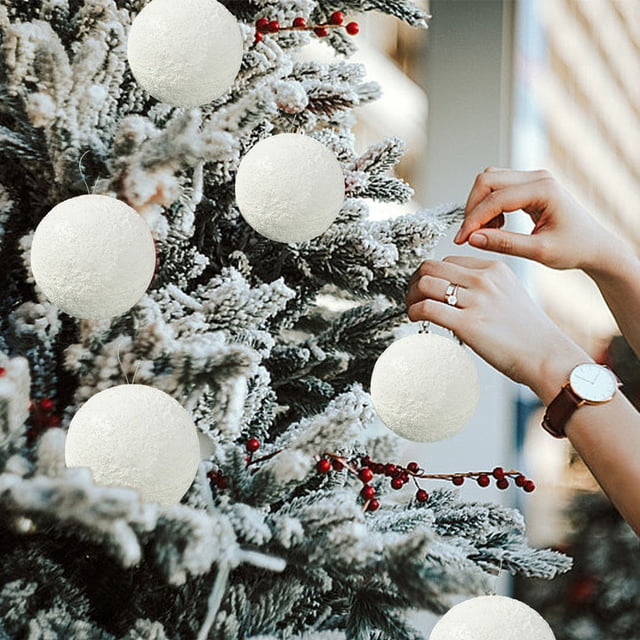 12Pcs Christmas Balls Baubles Party Xmas Tree Decorations Hanging Ornament Decor 8cm