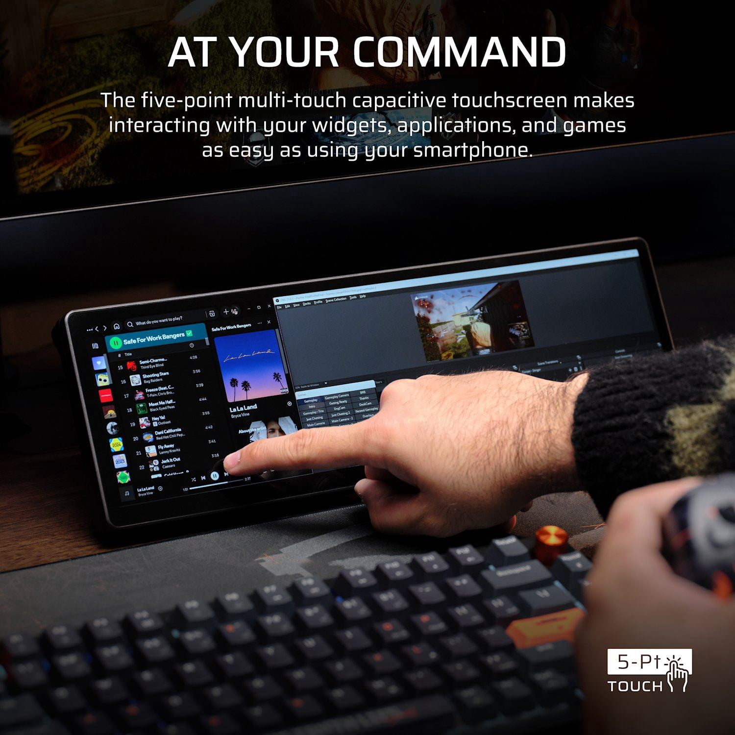 Premium Corsair XENEON EDGE 14.5" LCD Display 60HZ Touchscreen