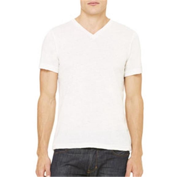 Canvas C3415 Unisex Triblend Short-Sleeve V-Neck Tee - Oatmeal TriBlend - Medium