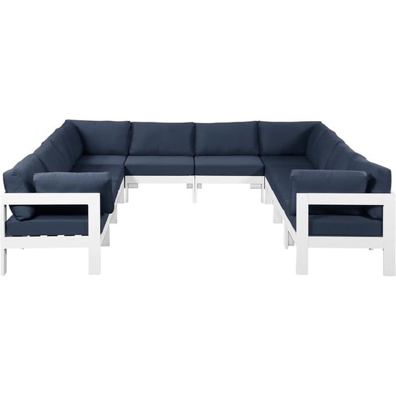 Meridian Furniture Nizuc Navy Outdoor Patio Modular Sectional