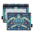thumbnail image 2 of Ckdifva Mystery Turtle Pencil Pouch 3 Ring Zipper Pencil Case Binder Pockets Clear Top Cosmetic Bag 2 Pack, 2 of 6