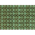 thumbnail image 1 of Ahgly Company Indoor Rectangle Abstract Turquoise Blue Modern Area Rugs, 6' x 9', 1 of 4