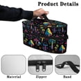 thumbnail image 5 of HELLHERO Colorful Mushroom Pattern Design Steamer Storage Bag Protective Iron Accessories Travel Case Steamer Oganizer Portable Travel Iron Organizer, Case Only, 5 of 6