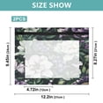 thumbnail image 3 of Wobogo Purple Lily A4 Size Clear Polyester File Pocket Set of 2 Zipper Home Work Office Organizer, 3 of 7