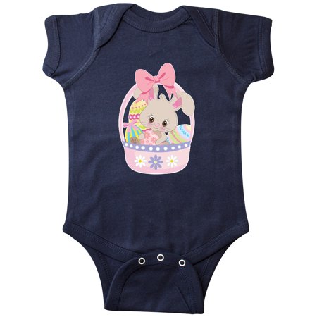 

Inktastic Easter Bunny in Easter Basket with Eggs Gift Baby Girl Bodysuit
