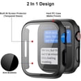 thumbnail image 3 of 6 Pack Case for Apple Watch SE 2022/Series SE/6/5/4 44mm with Tempered Glass Screen Protector, High Definition Scratch Resistant Hard PC Bumper Cover for Apple Watch Accessories, 44mm, 3 of 5