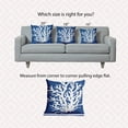 thumbnail image 6 of 18" x 18" Simply Daisy Big Seaweed Indoor/Outdoor Pillow, Nautical Navy Qty 1, 6 of 6