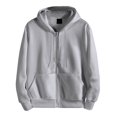 thumbnail image 1 of Autumn And Winter Cardigan Zipper Hooded Sweater Men'S Long-Sleeved Jacket Casual Sports Loose Top XL, 1 of 4