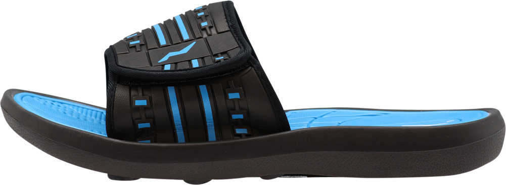 NORTY Mens Adjustable Slide Sandals Adult Male Footbed Sandals Blue - image 2 of 7