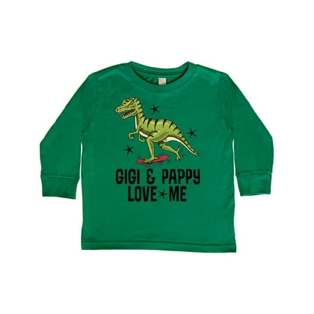

Inktastic Gigi and Pappy Love Me Grandson Gift Toddler Boy Girl Long Sleeve T-Shirt
