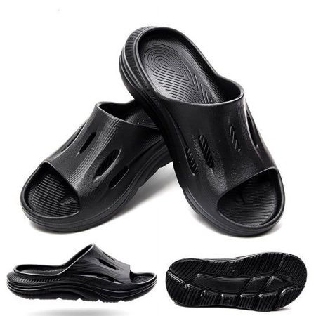 Womens Recovery Sandals Mens Comfortable Athletic Slides Thick Cushion Lightweight Plantar Fasciitis Sport Sliders of Indoor Outdoor,Arch Support Orthotic Open Toe