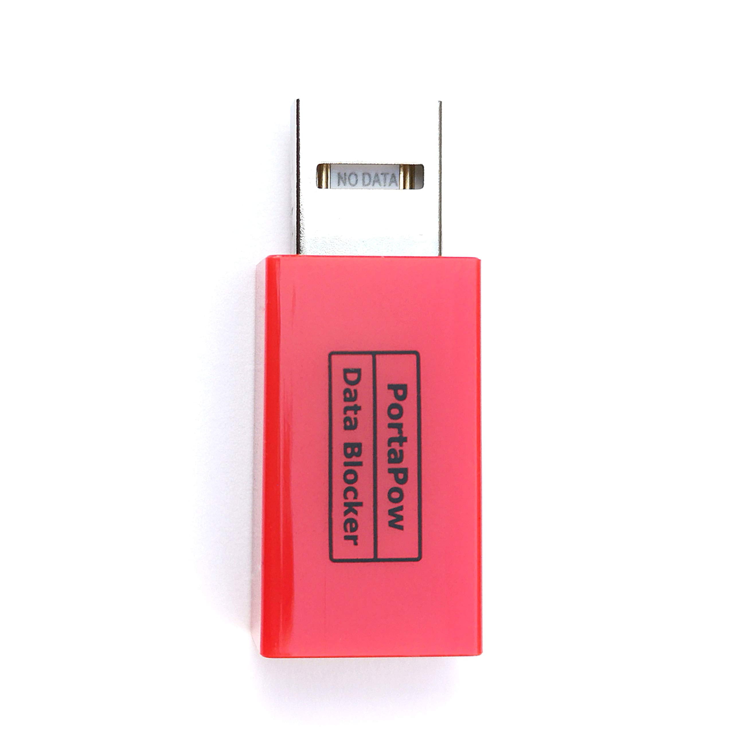Buy PortaPow USB Data Blocker (Red 2 Pack) Protect Against Juice Jacking Online at Lowest
