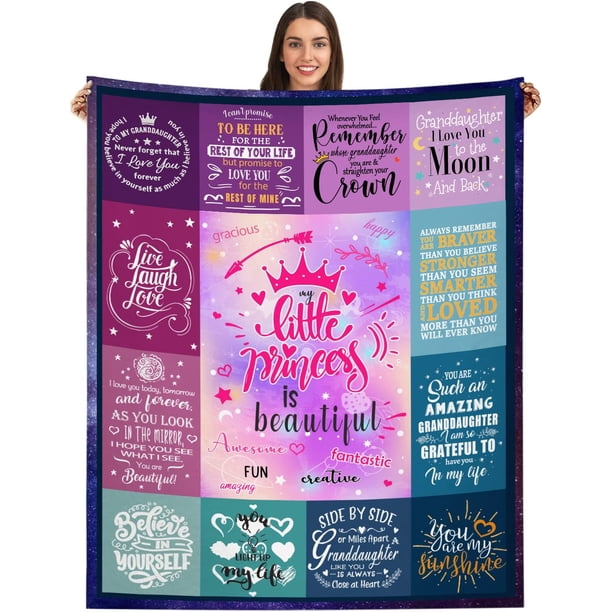 LHSHID Goddaughter Gifts from Godmother Godfather to My Goddaughter Blanket Throw Christmas Birthday Christian Gifts for Goddaughter from Godmother 30x40in