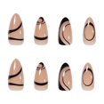 thumbnail image 2 of False Nails French Manicure White Glitter Cover Medium Tips, 2 of 5