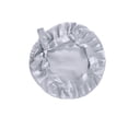 thumbnail image 2 of Adultos Lady Nightcap con banda elástica Gorro de dormir Envoltura ajustable Sombrero de dormir de pelo largo Hogar Dormitorio Dormitorio Juegos de accesorios de baño Gris-plata tamaño libre Inteprter HA1847-02, 2 of 6