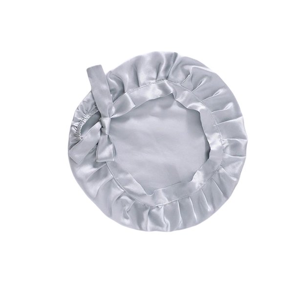 Advancent Gorro de dormir Gorro de dormir Envoltura ajustable Cabello largo Belleza Gorro de dormir Accesorio para la cabeza para dormitorio Juegos de accesorios de baño Gris-plata tamaño libre