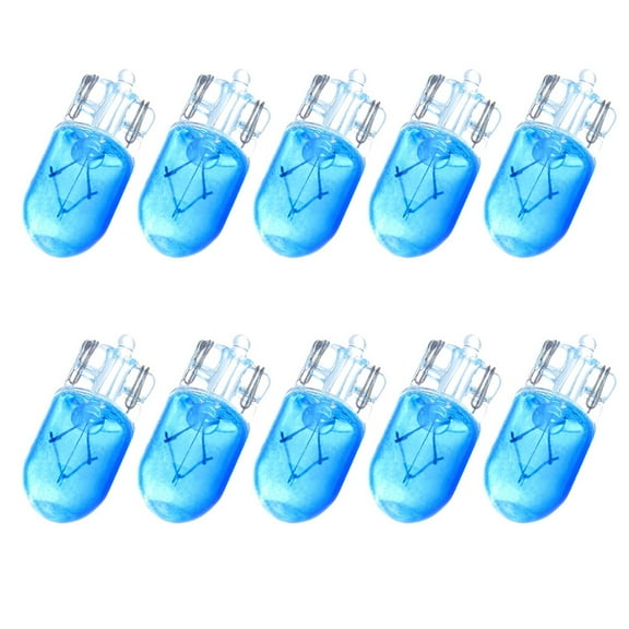 cciyu 10 pcs T10 168 194 W5W Blue Halogen Light Bulb Instrument Cluster Gauge Dash Lamp 12V 5W Replacement fit for Shippment Cost