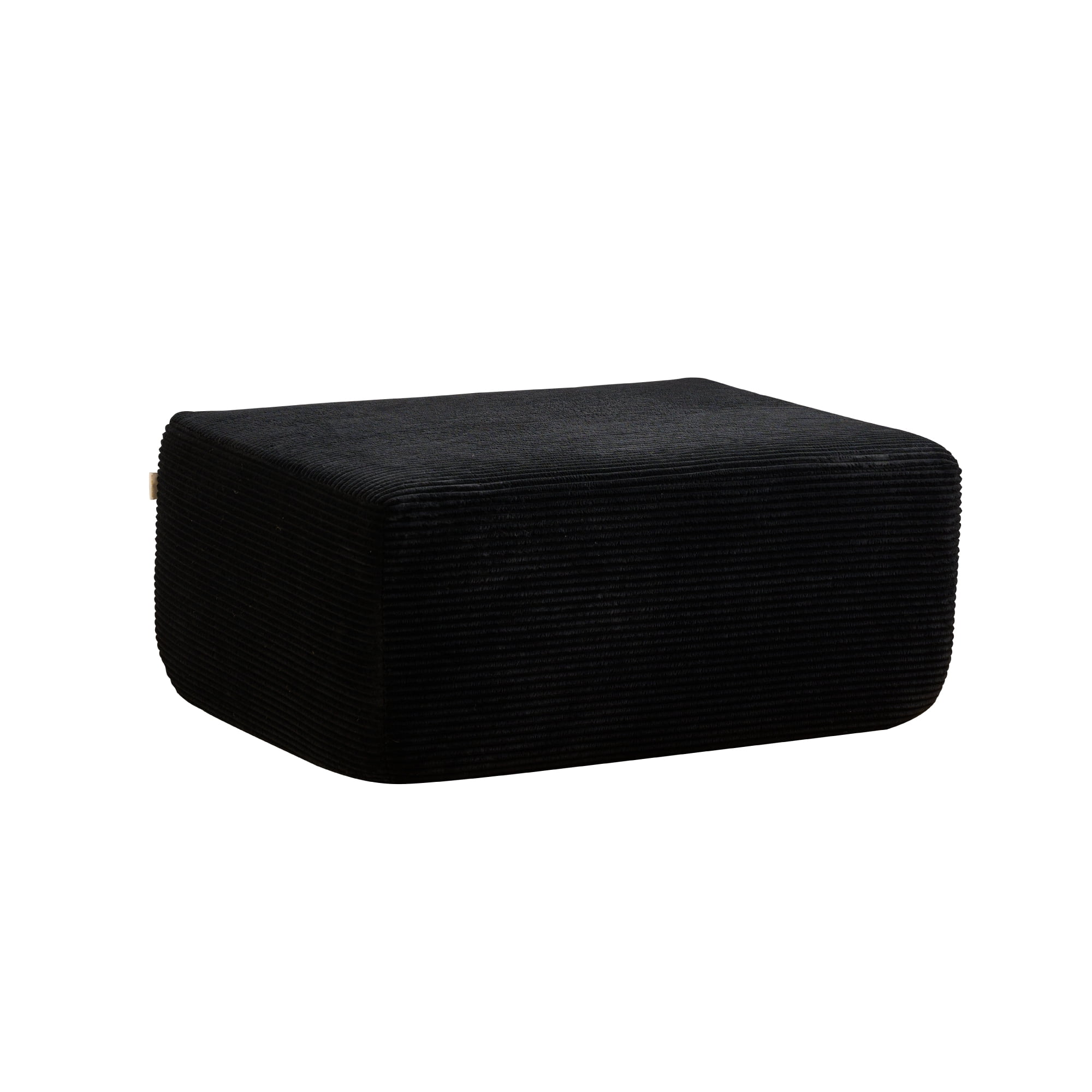 Ovios Oversized Ottoman Footrest for Sofa Large Corduroy Pouf Ottoman Coffee Table Rectangle Floor Bench Extra Seating for Living Room, No Assembly, Back