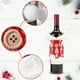 thumbnail image 4 of Decoraciones navideñas, adornos navideños, regalos navideños, funda para botella de vino, ropa, bolsa con adornos para botellas de vino, decoración para la mesa de la cena de Navidad, regalos, funda p, 4 of 6