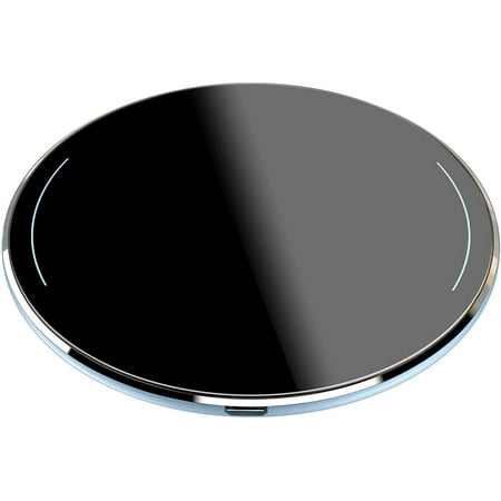 Wireless Charger Thin Aviation Aluminum Computer Numerical Control Technology Fast Charging Pad Light Blue (NO AC Adapter) price history on PriceWatchPro