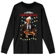 thumbnail image 5 of National Lampoon's Christmas Vacation Christmas Gifts Juniors Black Long Sleeve Tee-Medium, 5 of 7