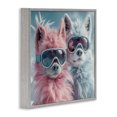 thumbnail image 3 of Stupell Industries Contemporary Foxes in Winter Goggles Gray Framed Giclee Art, 12 x 12, by Lazar Studio, 3 of 8