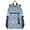 Blue Pink Flower Damask, variant on 14" Laptop Backpack Waterproof Airline Approved Stylish Casual Daypack for Travel Business College Work, Cute Bear with Tree