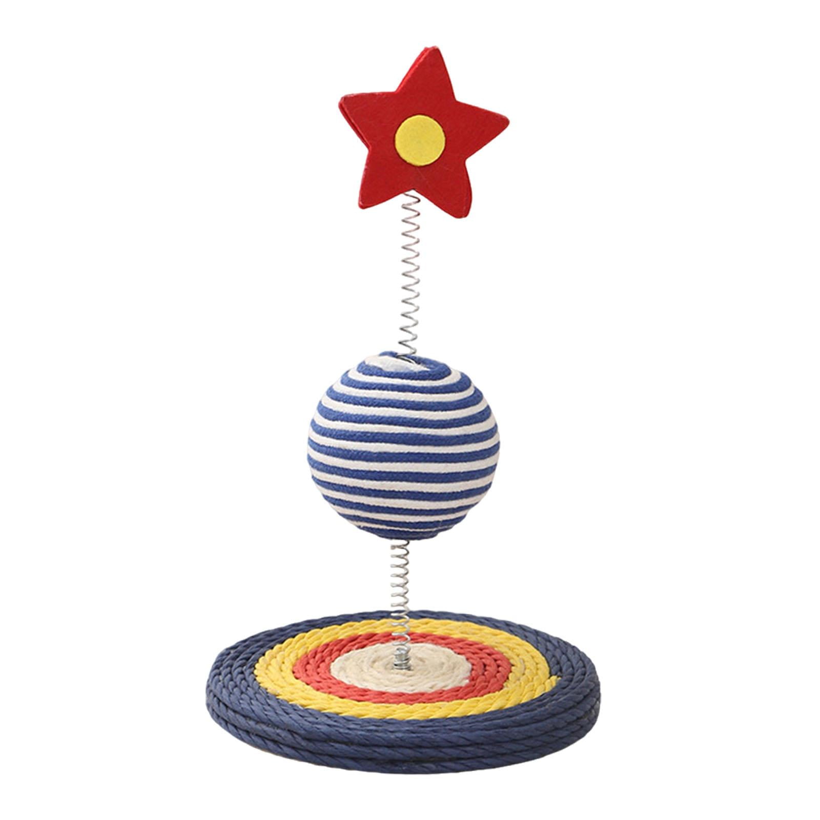 Bvdfgk Sisal Cat Scratcher Furniture Protection Gift Unique Shape Decorative Interactive Exercise Paws Toys Scratching Post