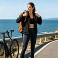 thumbnail image 4 of 1 Pack 16.93in Reflective Strip Hydration Backpack, Breathable Mesh Lightweight Sport Vest Pack, X Bungee Cord Adjustable Strap Daypack For Running Cycling Hiking Workout, 4 of 9